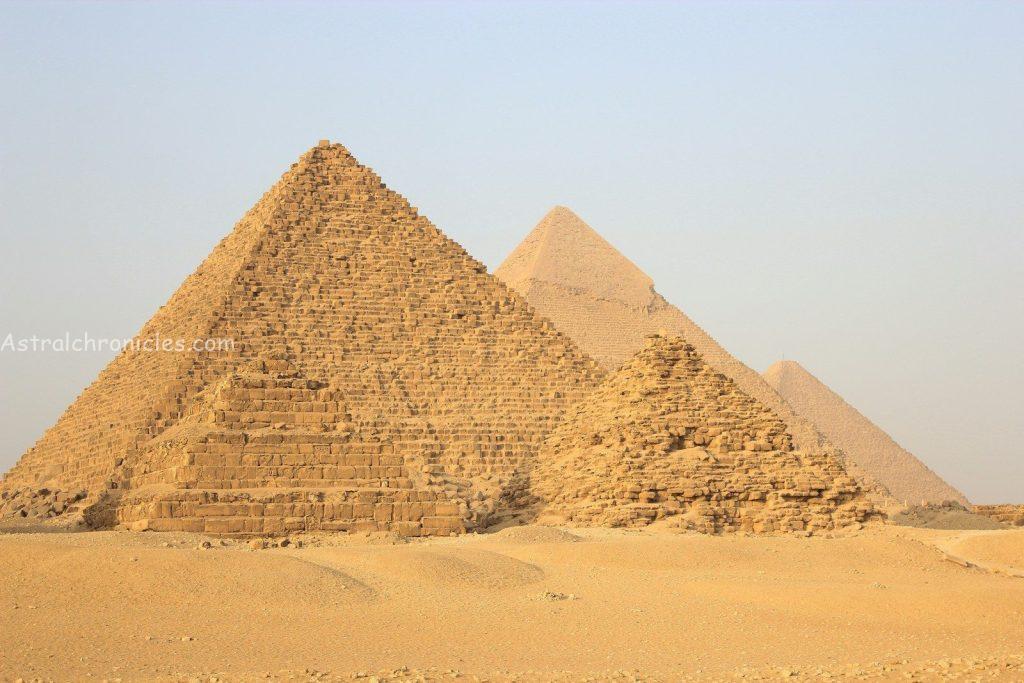 landscape photography of pyramid