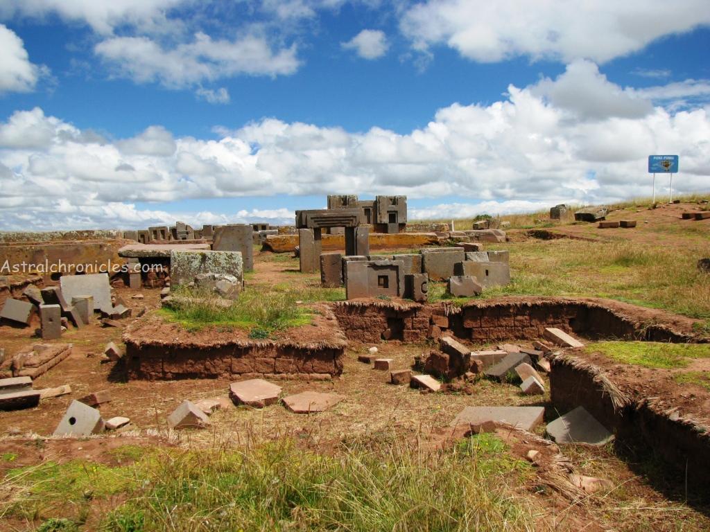 Puma Punku, located near Tiwanaku, Bolivia